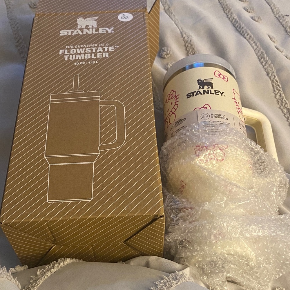 Stanley Cream and Pink Hello Kitty Mug